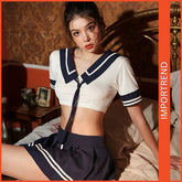 Sexy Student Pleated Miniskirt